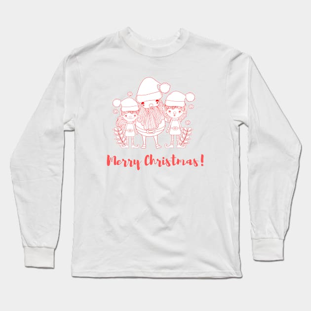 Merry Christmas Shirts Christmas Gift Long Sleeve T-Shirt by yayashop